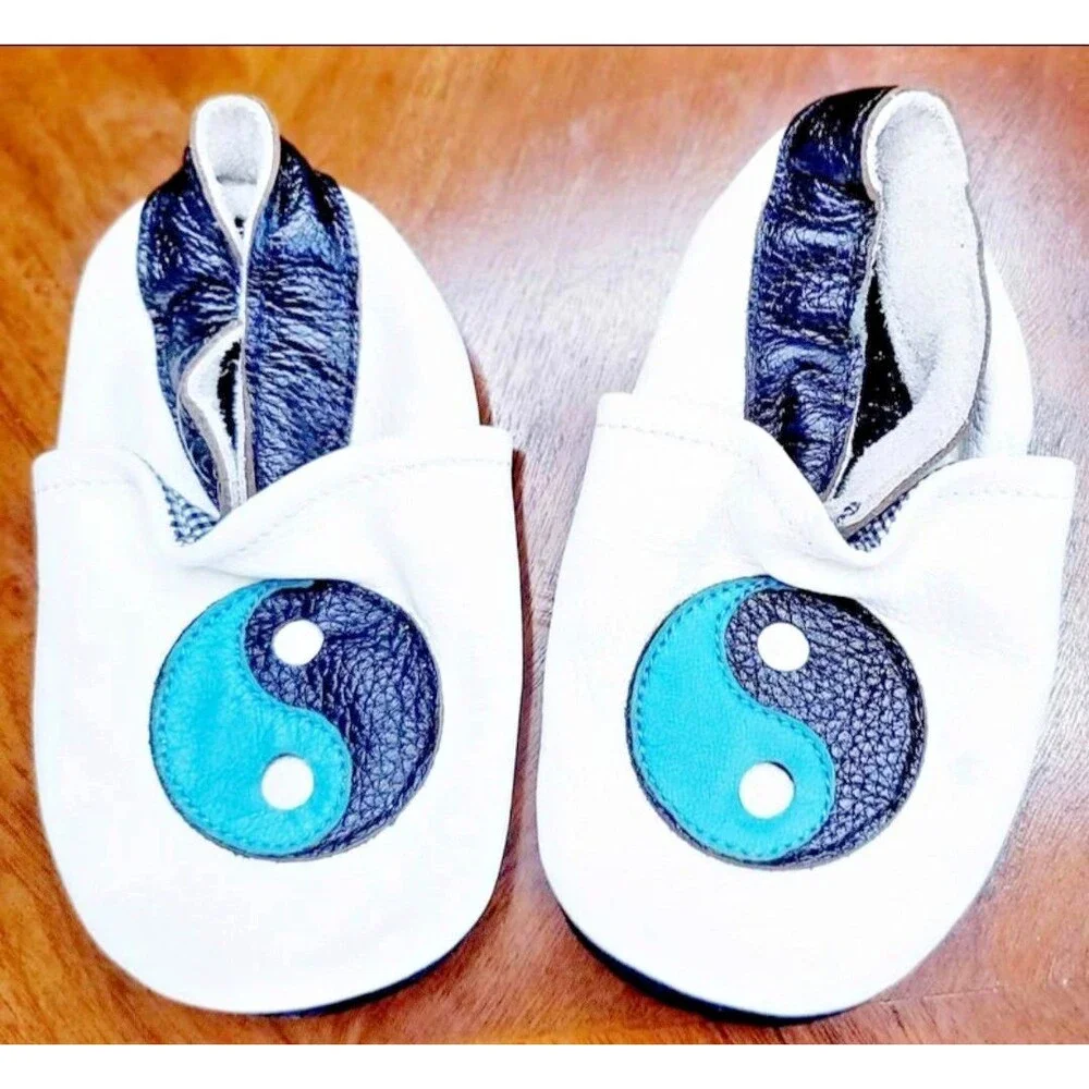 Eco-Conscious SHINOBI BABY Martial Arts Ninja Romper Yin Yang Shoes Set 12-18M